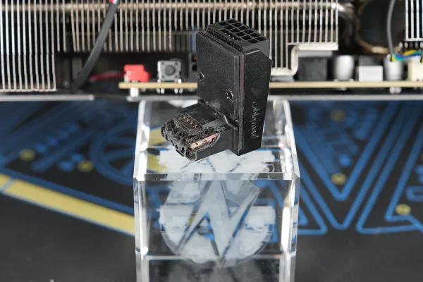 CableMod 12VHPWR Angled Adapter failure photo